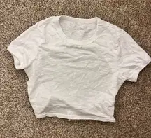 aerie white backless crop top 