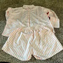 Woman's PJ Set. Includes Shorts and Long Sleeve Shirt. (198)