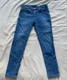 Anthropologie Petite Stevie Ankle Button Up Jeans