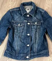 GAP Vintage Women's Denim Jean Jacket Button Front Size Small