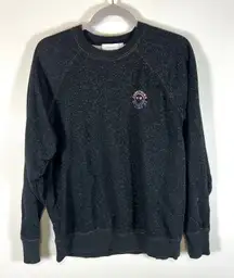 Something Black Sparkly Something To Smile In‎ Sweatshirt Womens Size Medium