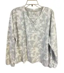 Bearpaw Soft Knit Pullover Gray/white Sz XL NWT