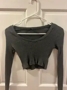 Long Sleeve Crop Top