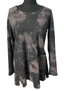 Yak & Yeti tie dye crewneck tunic sweatshirt