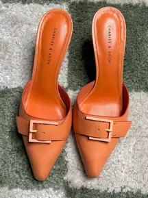 Orange Heeled Mule Y2K size 35 women’s 