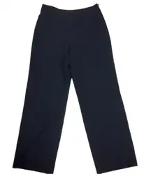 Giorgio Armani Borgo 21 Black Lightweight Wool Side Zip Pants Size S