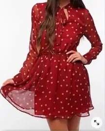 Luca Couture polka dot dress