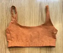 Outdoor Voices Orange Rust Double Time Athletic Sports Bra Women's Size XS