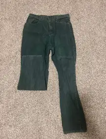 Green Corduroy Flare Pants