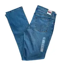 New Wrangler Straight‎ Leg Jeans Women's 12 32/13 x 34 Medium Wash Denim Classic
