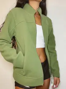 green jacket