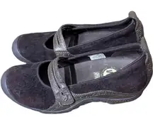 Merrell Comfort Shoes Womens 6.5 Plaza Bandeau Mary Jane Brown Leather SlipOn