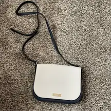 KATE SPADE Carsen Laurel Way Leather Cross Body Bag Beige