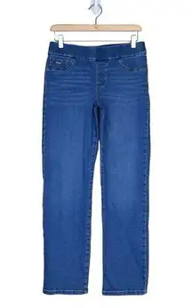 Nine West Womens 6 Heidi Pull On Straight Jeans