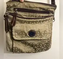 Gianni Bernini Stylish Tan Crossbody Bag