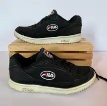 Vintage Black Low Top Fabric  Sneakers