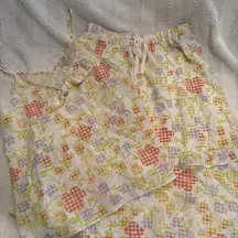 nwt loft floral tank skirt matching set size small