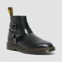 Dr. Martens | Jaimes Leather Harness Chelsea Boots in Black Size 6