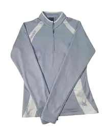 Spyder Women's Long‎ Sleeve Zip Front Blue-Grey Slim Fit Light Weight Jacket Sm.