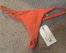 Billabong Tanlines Maya Bikini Bottom In Orange Size S