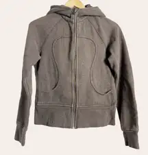 Lululemon Black Scuba Zip Up Hooded Jacket Women's Size 6