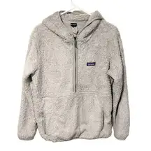 Patagonia  Women’s Large Grey Los Gatos Fleece Hoody Sweatshirt Off Shroom