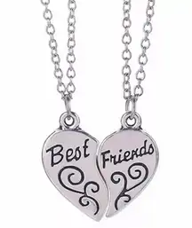 2pcs lovely best friends pendant necklac