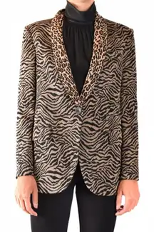 Pinko women's Animal print blazer size 2