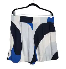 Calia Blue Print Pull-on Shorts in a Linen Blend Size Large