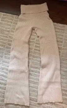 Aerie knit fold over waist pants 