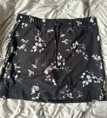 J-Jill Fit Black Floral Skort 