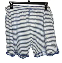 Lake Pajama Shorts Blue White Stripe Sz. XXL