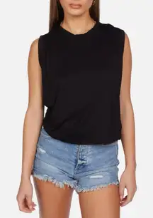 Michael Lauren | Revolve | Black Enzzo Tank Top Size Small