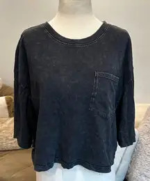 Double Zero Charcoal Short Sleeve Tee