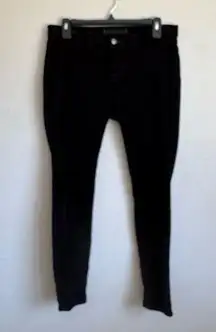 J Brand Black Velvet Skinny Jegging Jeans Womens 29 Stretch Classic Basic Velour