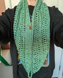 Handmade Bobble Scarf Mint Green