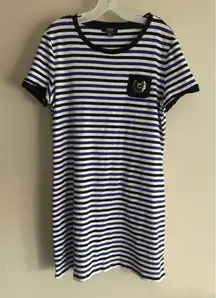 CHAPS Women’s Tee Shirt Dress Striped
