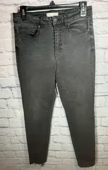 Harper Heritage Black Fringe Leg High‎ Rise Skinny Jeans women’s size 29