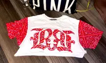 Bandanna rock revival crop tshirt