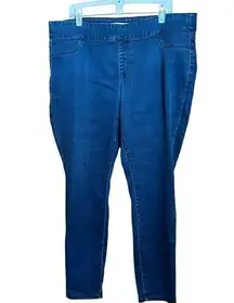 Lane Bryant High Rise Jeggings Womens 20 Blue Flex Magic Waistband Signature Fit