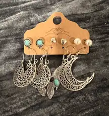Turquoise and Silver Fashion Jewelry Set