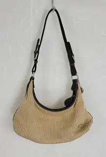 The‎ Sak Womens Shoulder Bag One Size Brown Adjustable Strap Zip Closure Woven