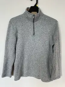 ARROW men’s fleece sweatshirt size M Gray 1/4 Zip Pullover