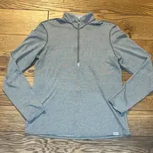 Womens Patagonia Capilene 3 Midweight 1/4 Zip Pullover size Large grey stripe