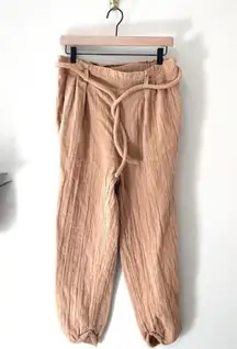 Free People Suits You Set Pants Orange Tan Size S OB1143404