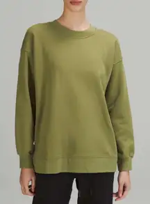 Lululemon Perfectly Oversized Crew Bronze Green