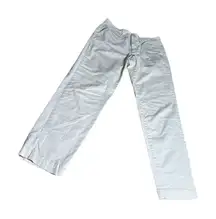 Jones New York Women's Cropped Chino Pants Sz 6 Beige Straight Leg Casual READ