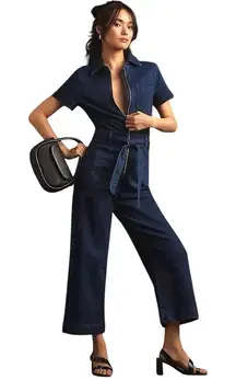 Anthropologie NEW Maeve The Colette Weekend Denim Jumpsuit
