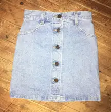 Vintage jean Lee button down Y2K miniskirt