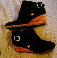 Dr. Scholl's Booties Wedge Black